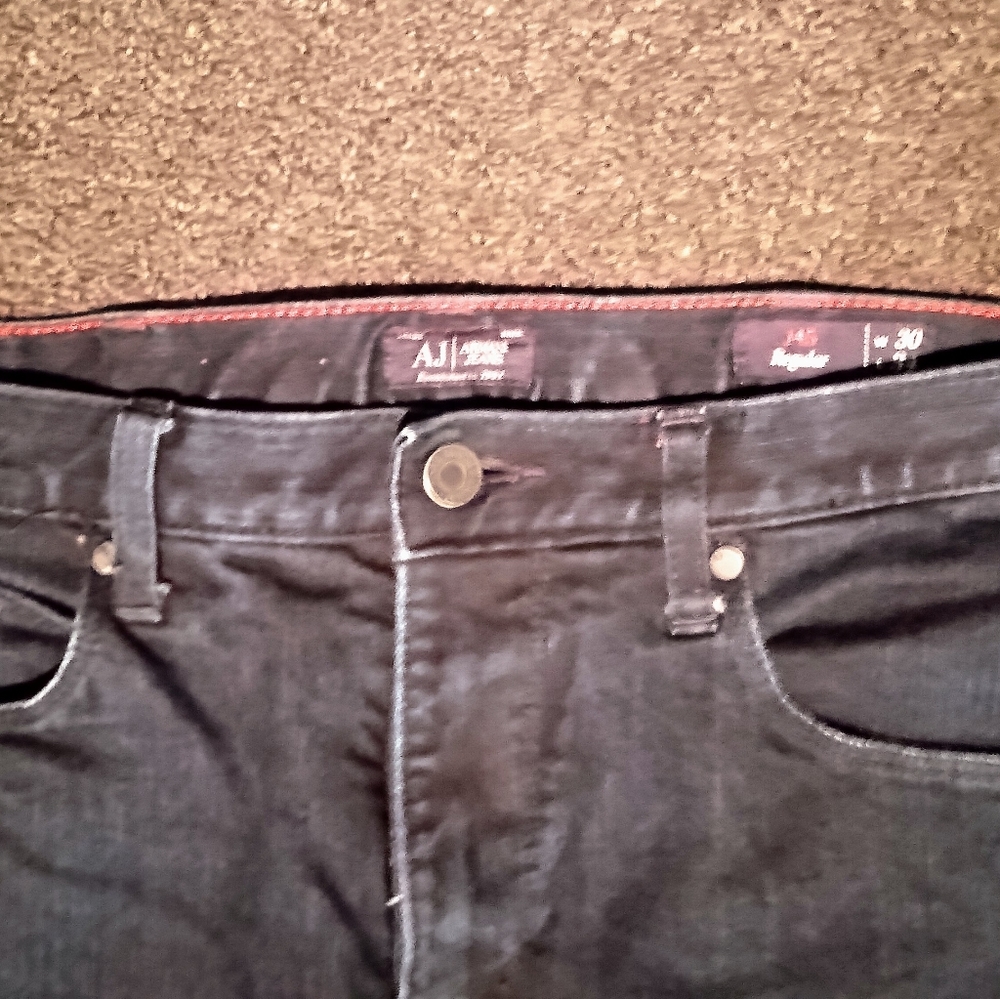 Emporio Armani jeans, J45, 30W x 34L, dark wash, straight leg, low rise